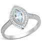 TS213 - Rhodium 925 Sterling Silver Ring with AAA Grade CZ  in Clear-4