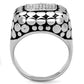 TS215 - Rhodium 925 Sterling Silver Ring with AAA Grade CZ  in Clear-2