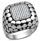 TS215 - Rhodium 925 Sterling Silver Ring with AAA Grade CZ  in Clear-4
