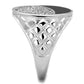 TS216 - Rhodium 925 Sterling Silver Ring with AAA Grade CZ  in Clear-3