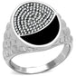 TS216 - Rhodium 925 Sterling Silver Ring with AAA Grade CZ  in Clear-4
