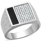 TS219 - Rhodium 925 Sterling Silver Ring with AAA Grade CZ  in Clear-4