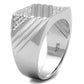 TS230 - Rhodium 925 Sterling Silver Ring with AAA Grade CZ  in Clear-3