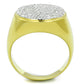 TS238 - Gold+Rhodium 925 Sterling Silver Ring with AAA Grade CZ  in Clear-2