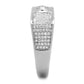 TS239 - Rhodium 925 Sterling Silver Ring with AAA Grade CZ  in Clear-3