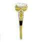 TS248 - Gold 925 Sterling Silver Ring with AAA Grade CZ  in Clear-3