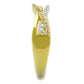 TS252 - Gold+Rhodium 925 Sterling Silver Ring with AAA Grade CZ  in Champagne-3
