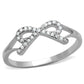 TS259 - Rhodium 925 Sterling Silver Ring with AAA Grade CZ  in Clear-4