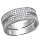 TS273 - Rhodium 925 Sterling Silver Ring with AAA Grade CZ  in Clear-4