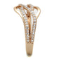 TS276 - Rose Gold 925 Sterling Silver Ring with AAA Grade CZ  in Clear-3