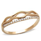 TS278 - Rose Gold 925 Sterling Silver Ring with AAA Grade CZ  in Clear-4