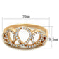 TS279 - Rose Gold 925 Sterling Silver Ring with AAA Grade CZ  in Clear-1