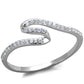 TS368 - Rhodium 925 Sterling Silver Ring with AAA Grade CZ  in Clear-4