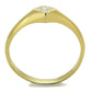 TS406 - Gold 925 Sterling Silver Ring with AAA Grade CZ  in Clear-2