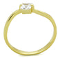 TS407 - Gold 925 Sterling Silver Ring with AAA Grade CZ  in Clear-2