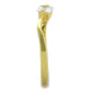 TS407 - Gold 925 Sterling Silver Ring with AAA Grade CZ  in Clear-3