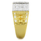 TS412 - Gold+Rhodium 925 Sterling Silver Ring with AAA Grade CZ  in Clear-3