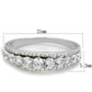 TS429 - Rhodium 925 Sterling Silver Ring with AAA Grade CZ  in Clear-1