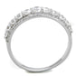 TS429 - Rhodium 925 Sterling Silver Ring with AAA Grade CZ  in Clear-2