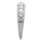 TS429 - Rhodium 925 Sterling Silver Ring with AAA Grade CZ  in Clear-3