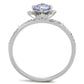 TS432 - Rhodium 925 Sterling Silver Ring with AAA Grade CZ  in Light Amethyst-2