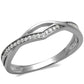 TS471 - Rhodium 925 Sterling Silver Ring with AAA Grade CZ  in Clear-4