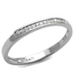 TS472 - Rhodium 925 Sterling Silver Ring with AAA Grade CZ  in Clear-4