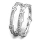TS503 - Rhodium 925 Sterling Silver Ring with AAA Grade CZ  in Clear-3