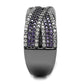 TS522 - Ruthenium 925 Sterling Silver Ring with AAA Grade CZ  in Amethyst-3