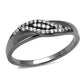TS524 - Ruthenium 925 Sterling Silver Ring with AAA Grade CZ  in Clear-4