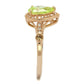 TS538 - Rose Gold 925 Sterling Silver Ring with AAA Grade CZ  in Apple Green color-3