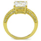TS539 - Gold 925 Sterling Silver Ring with AAA Grade CZ  in Clear-2