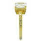 TS539 - Gold 925 Sterling Silver Ring with AAA Grade CZ  in Clear-3