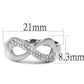 TS541 - Rhodium 925 Sterling Silver Ring with AAA Grade CZ  in Clear-1