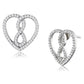TS549 - Rhodium 925 Sterling Silver Earrings with AAA Grade CZ  in Clear-2