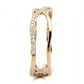 TS589 - Rose Gold 925 Sterling Silver Ring with AAA Grade CZ  in Clear-3