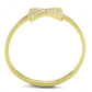 TS593 - Gold 925 Sterling Silver Ring with AAA Grade CZ  in Clear-2