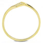 TS594 - Gold 925 Sterling Silver Ring with AAA Grade CZ  in Clear-2