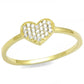 TS596 - Gold 925 Sterling Silver Ring with AAA Grade CZ  in Clear-4