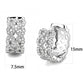 TS616 - Rhodium 925 Sterling Silver Earrings with AAA Grade CZ  in Clear-1