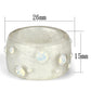 VL078 -  Resin Ring with Top Grade Crystal  in Aurora Borealis (Rainbow Effect)-1
