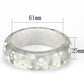 VL092 -  Resin Bangle with Top Grade Crystal  in Aurora Borealis (Rainbow Effect)-1