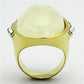 VL108 - IP Gold(Ion Plating) Stainless Steel Ring with Synthetic Synthetic Stone in Clear-2