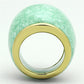 VL110 - IP Gold(Ion Plating) Stainless Steel Ring with Synthetic Synthetic Stone in Emerald-2