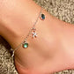 Abalone Charms Starfish Anklet Ankle Bracelet-1