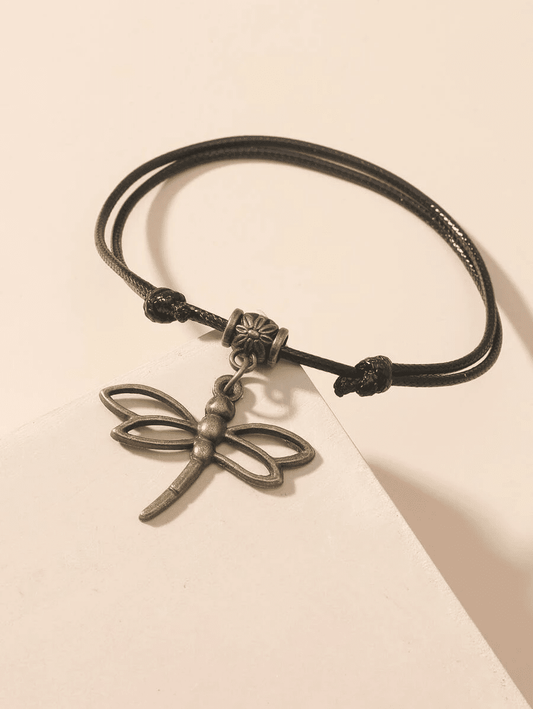Dragonfly Cham Anklet Ankle Bracelet-1