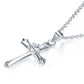 Kids Girl Cross Pendant Necklace 925 Sterling Silver Children Jewelry XFN8065-1