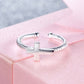 Kids Girls Cross Ring Solid 925 Sterling Silver Children Jewelry Adjustable XFR8267-3