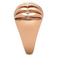 GL162 - IP Rose Gold(Ion Plating) Brass Ring with No Stone-3