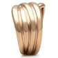 GL205 - IP Rose Gold(Ion Plating) Brass Ring with No Stone-3